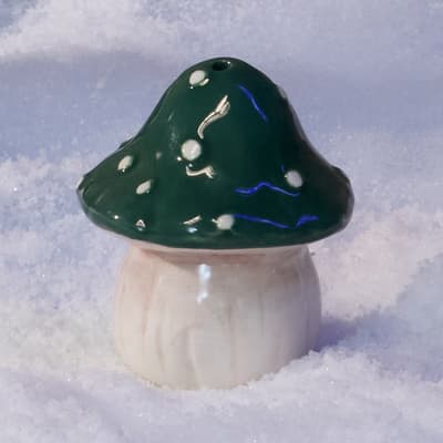 Mushroom Mini Pepper Shaker - Green