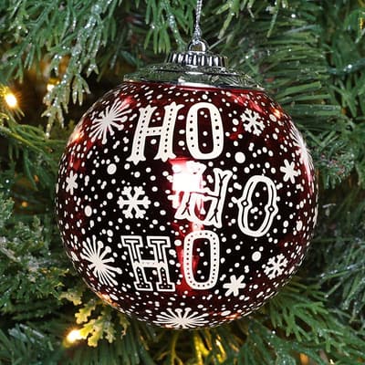 LED Ho Ho Ho Ball Ornament