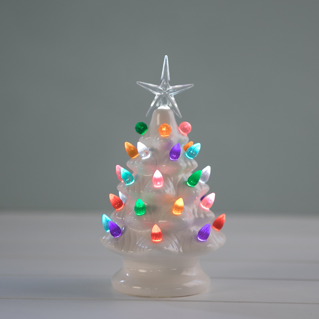 Ceramic Christmas Tree With Lights Cracker Barrel ...