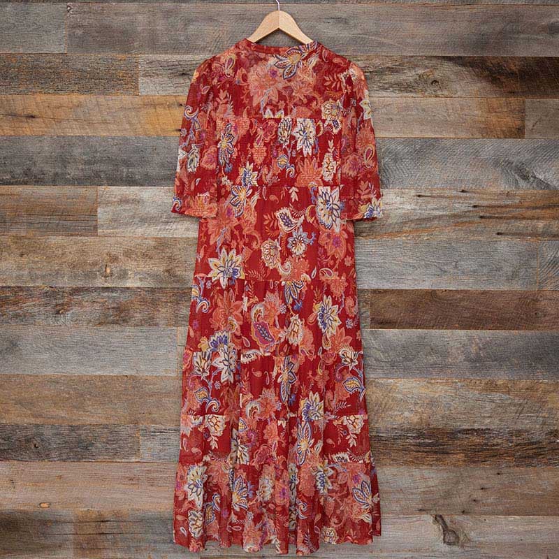 fall mesh dress Valerie Dress in Mesh- Fall Foliage main image 0