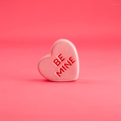 Be Mine Pink Heart Mini Pepper Shaker