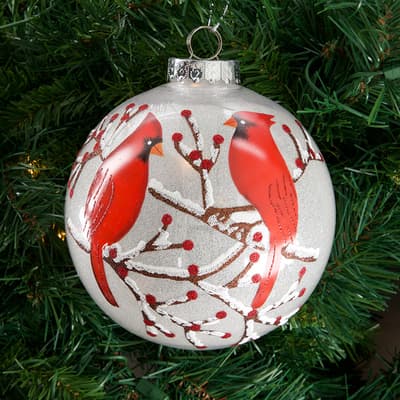Jumbo Cardinal Ball Ornament