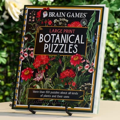 Brain Games Large Print Botanical Puzzles