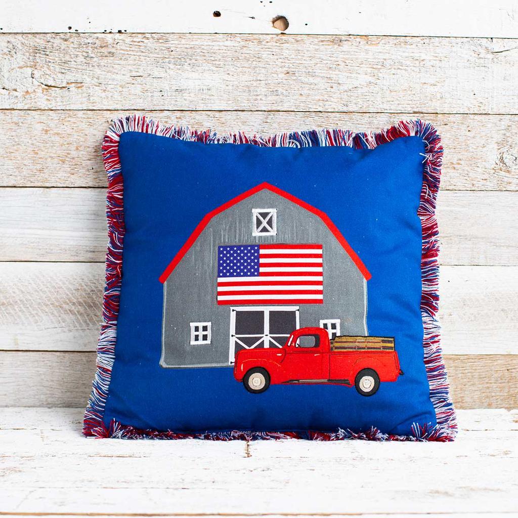 Red Truck Pillow - Cracker Barrel