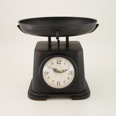 Faux Black Scale Clock