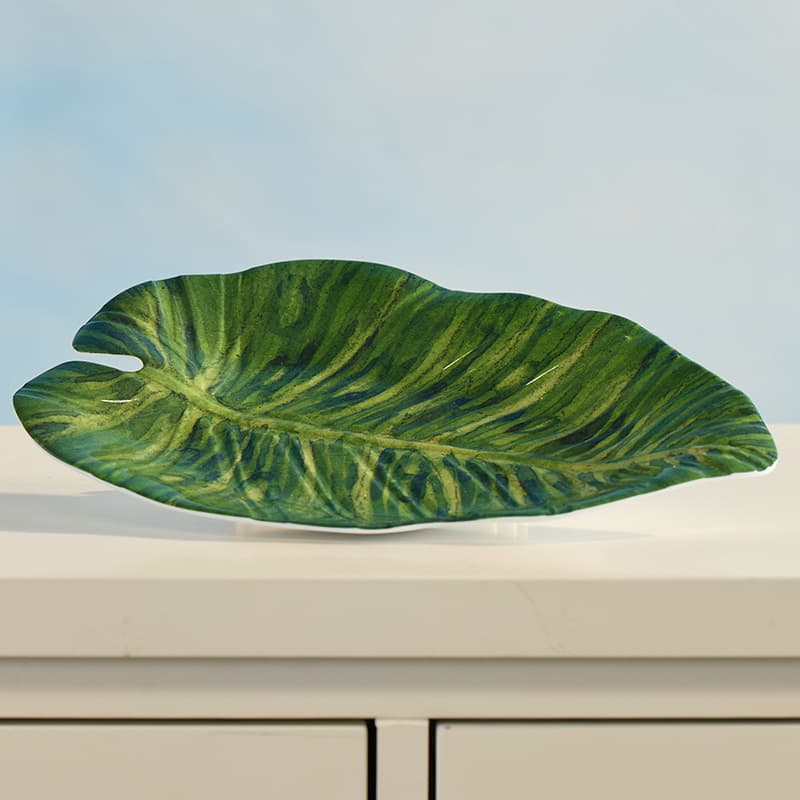 Melamine Palm Leaf Salad Plate Cracker Barrel - Main Image