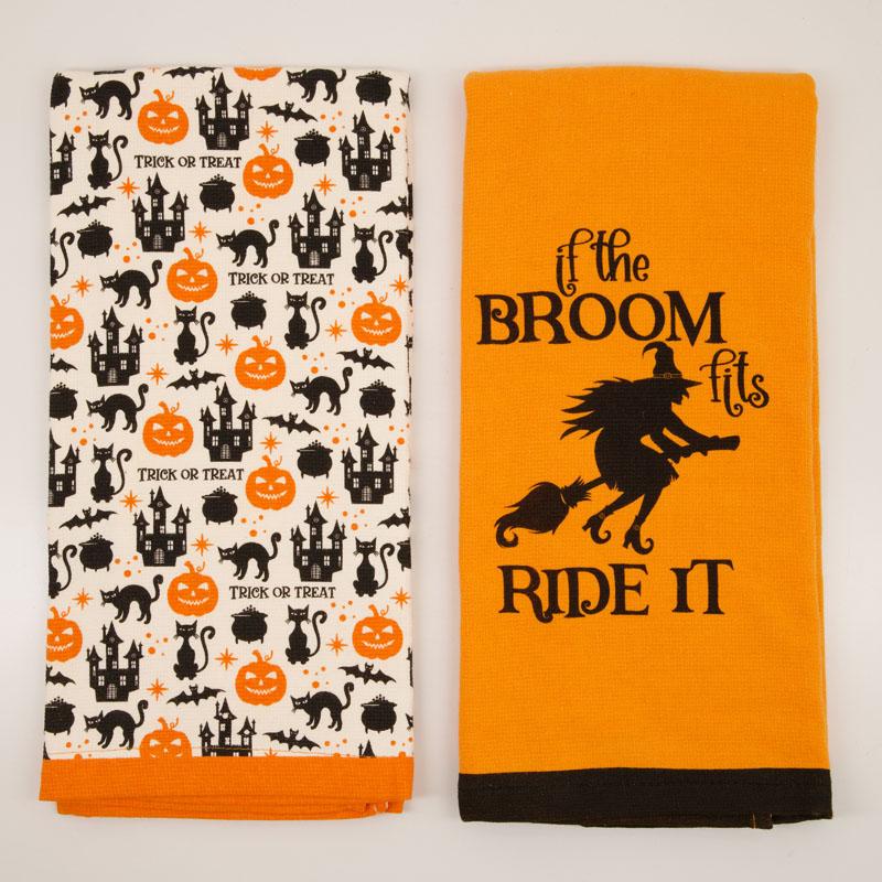 If Broom Fits Set of 2 Towels - Cracker Barrel
