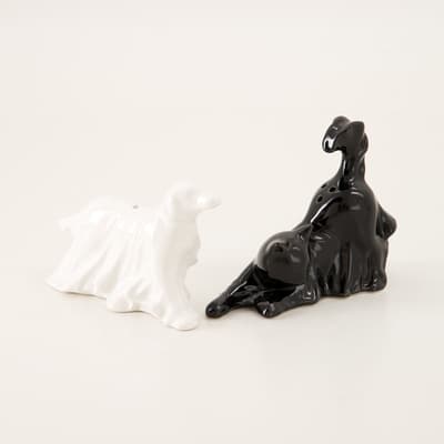Ghost Cat and Dog Salt and Pepper Set