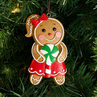Gingerbread Girl Cookie Ornament