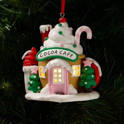 LED Cocoa Cafe Ornament