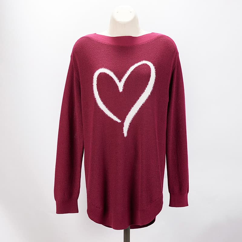 Heart Red Sweater - Cracker Barrel