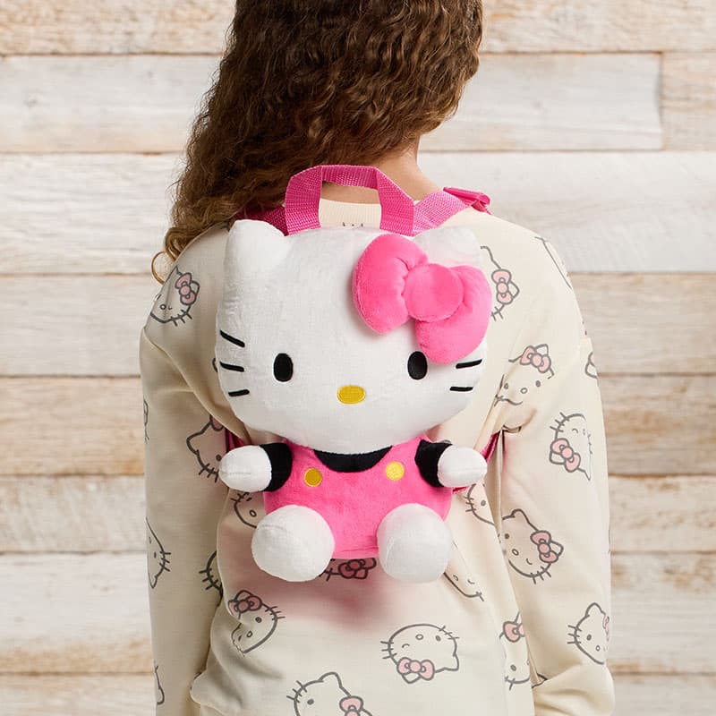 Hello kitty plush backpack best sale