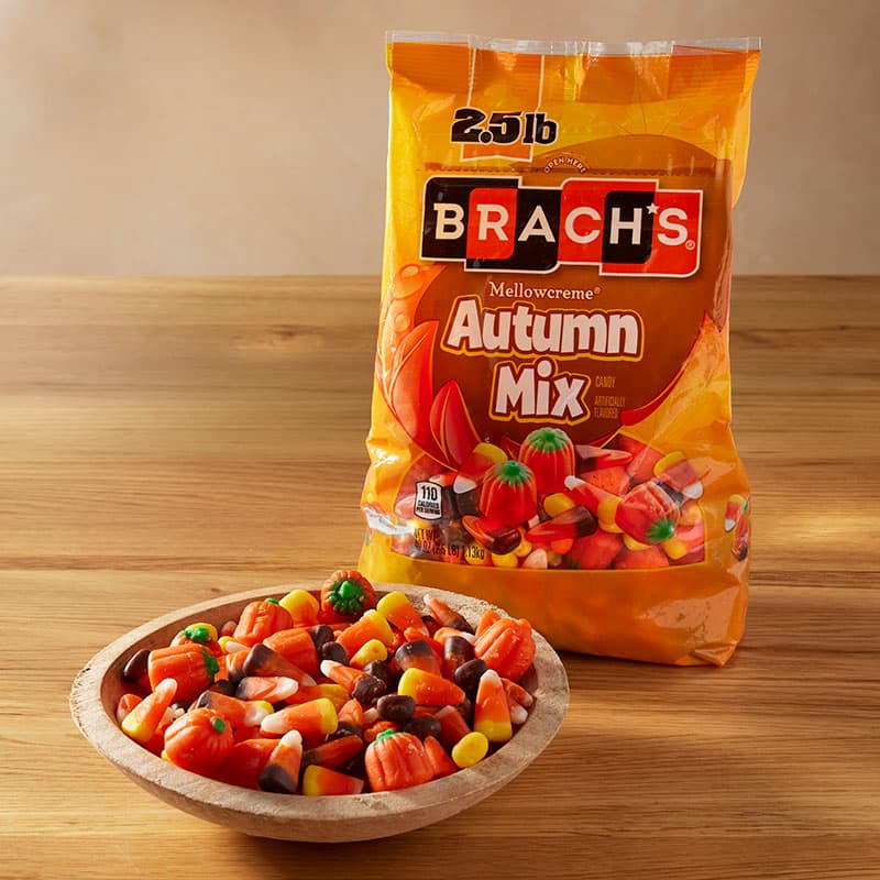 Brach's Candy Corn and Autumn Party Mix Duo, 2.5 Pound Bulk Candy Bag (Pack  of 2) Halloween Candy : : Grocery & Gourmet Food