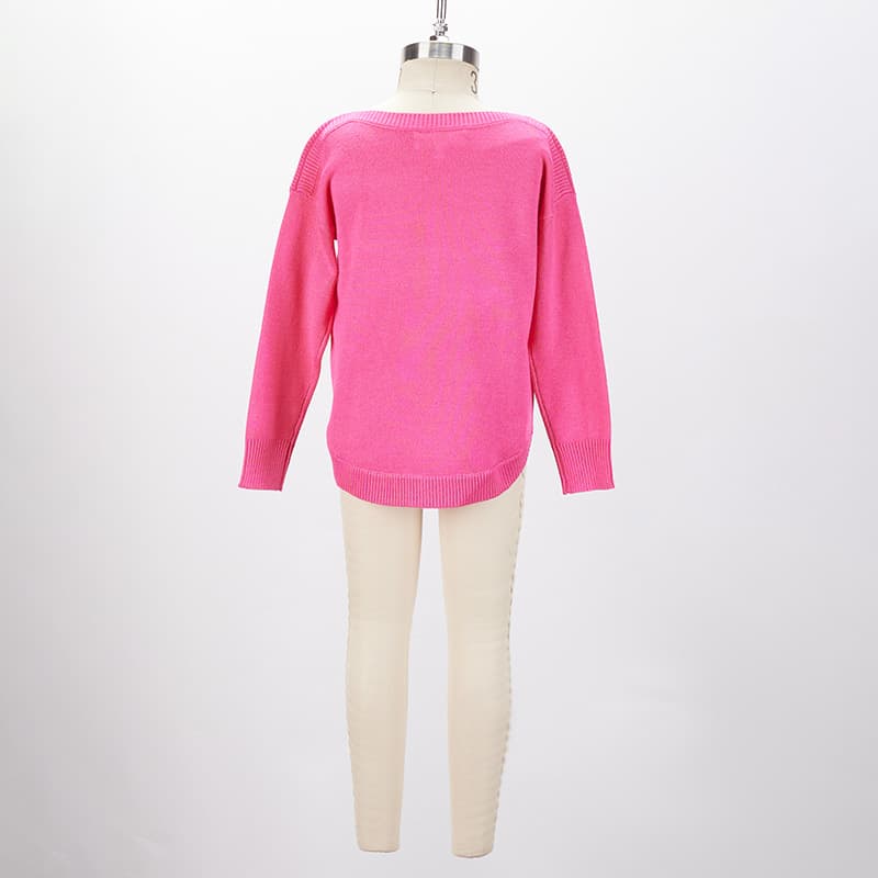 Pink Chenille Sweater - Cracker Barrel