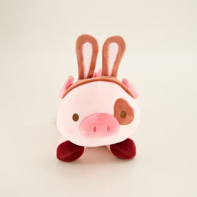 8" Easter Mudpies Pig with Bunny Ears Plush