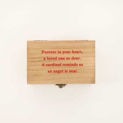 Cardinal with Sentiment Box