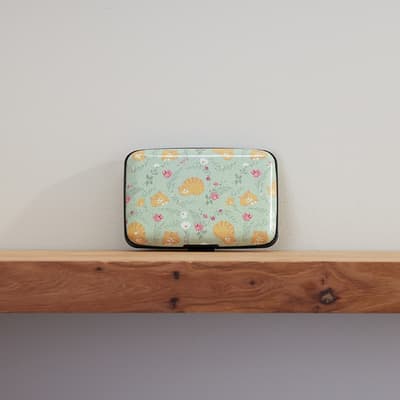 Cat Floral RFID Wallet