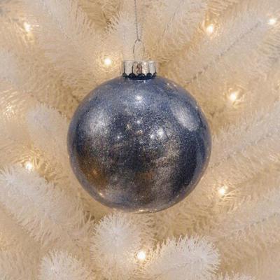 Jumbo Blue Glitter Ball Ornament