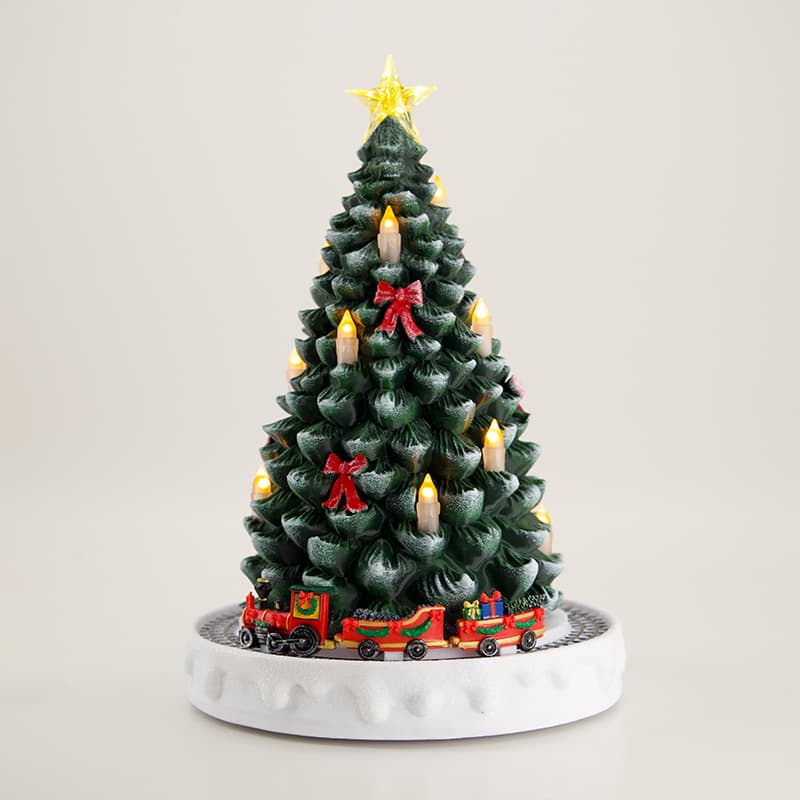Animated Christmas Tree with LED Candles - Cracker Barrel
