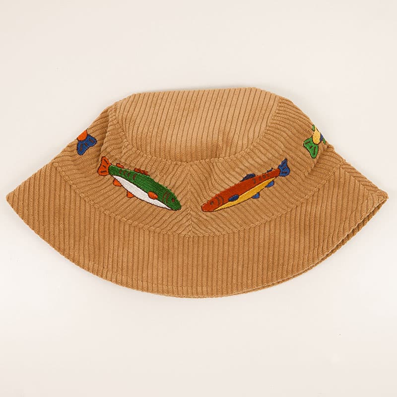Infant Corduroy Embroidered Fishing Buddy Bucket Hat - Cracker Barrel