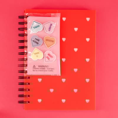 Charm Candy Hearts Journal