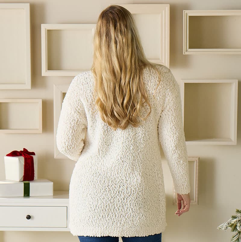 Ivory popcorn sweater hotsell