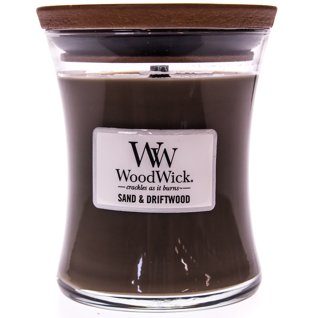 WoodWick Sand Driftwood Medium Candle Cracker Barrel