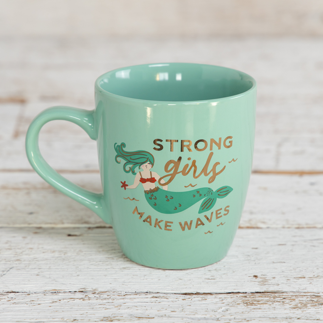strong women make waves mug