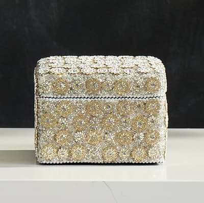 Beaded Square Box