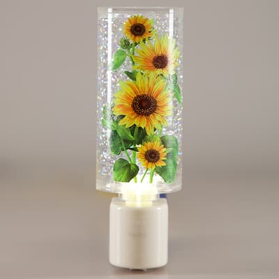 Sunflower Glitter Globe Night Light