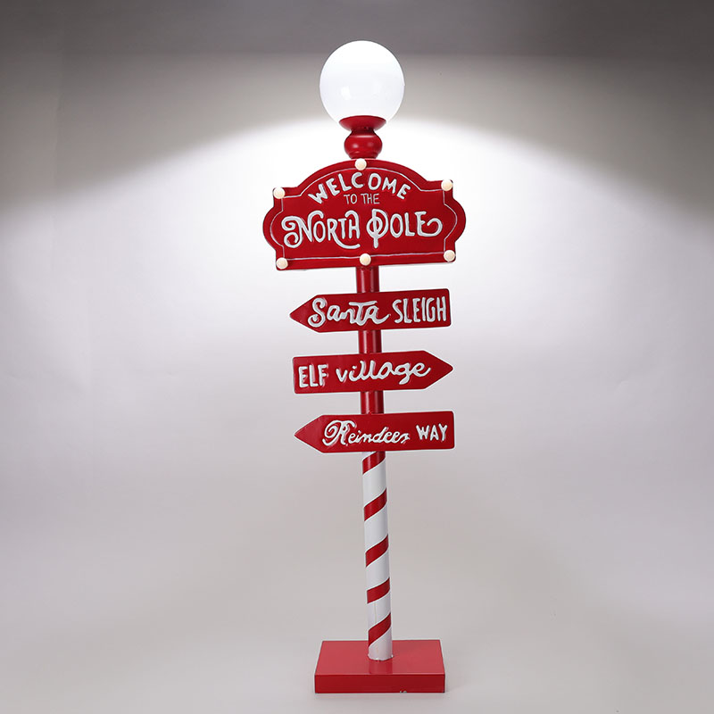 The North Pole Street Sign