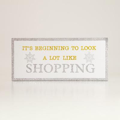 Shopping Block Sign