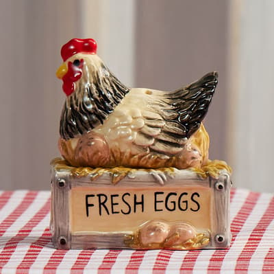 Hen and Eggs Salt and Pepper Set