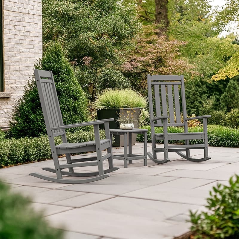 Front Porch Rocking Rocking Chair Outdoor Cracker Barrel POLYWOOD