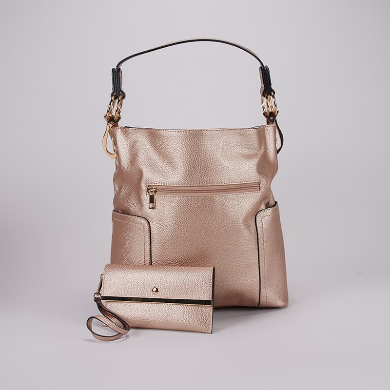 Rose gold over store shoulder bag