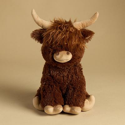 Jumbo Chocolate Highland Cow Plush
