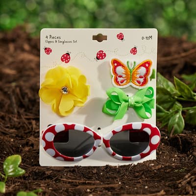 Infant Sunglasses and Hair Clip Set