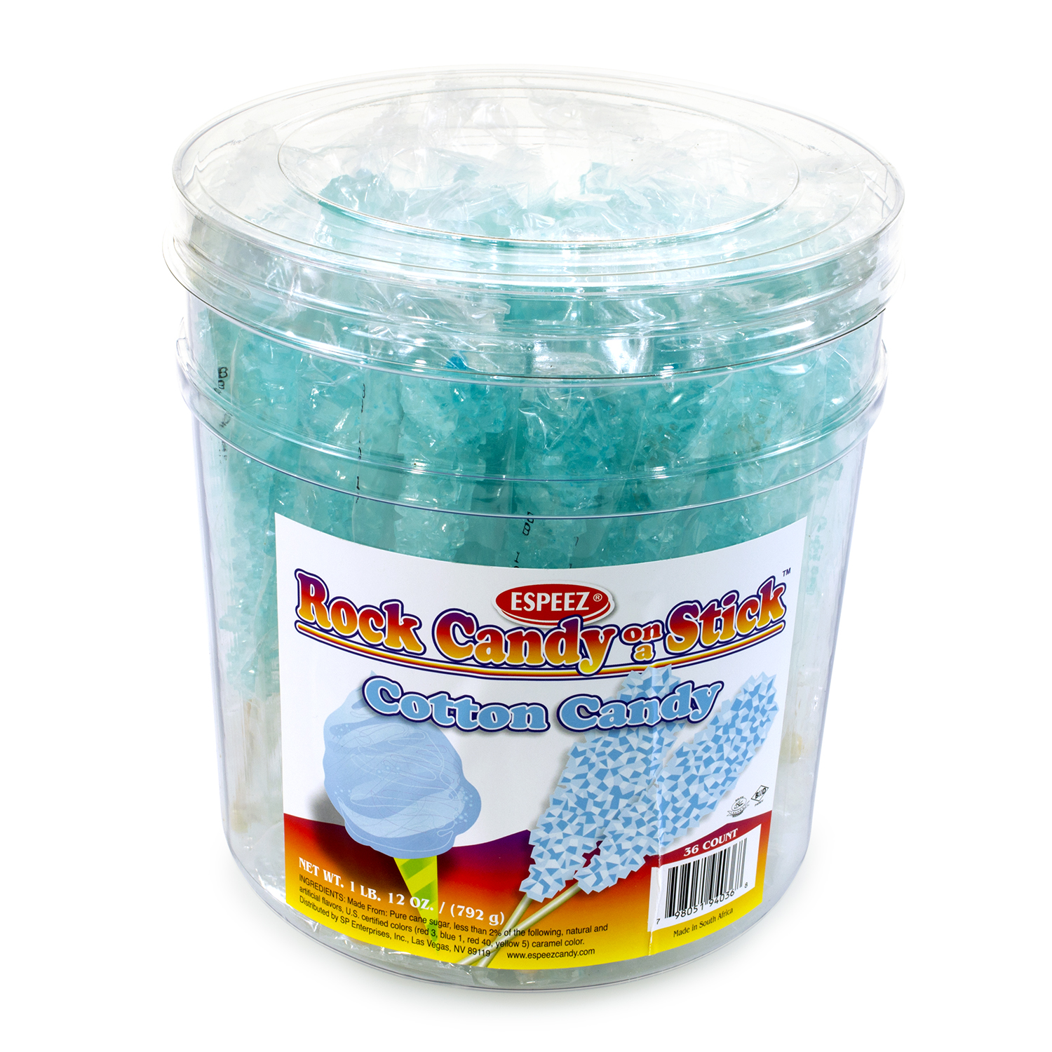 Light Blue Cotton Candy Rock Candy Strings - 5lbs