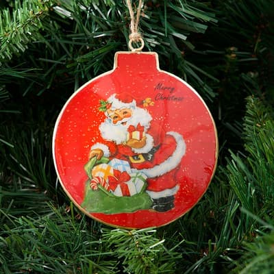 Vintage Santa Ornament