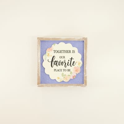 Friends Are Like Flowers Block Sign