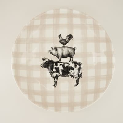 Farm Animal Serving Bowl