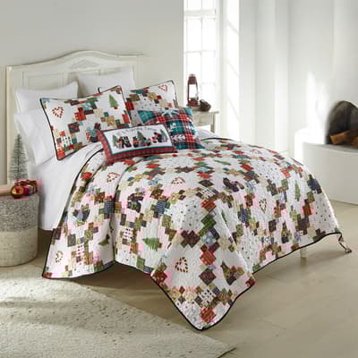 Your Lifestyle Holiday Love 3 Piece King Quilt Set