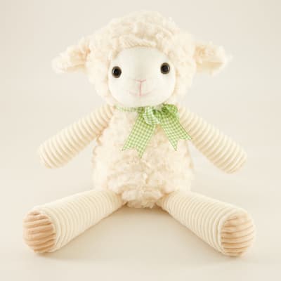 Floppy Easter Lamb Plush with Bow