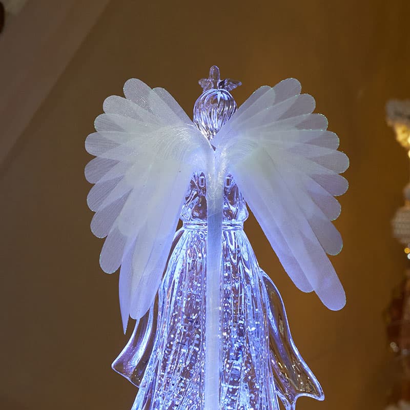 LARGE BEAUTIFUL 3 ANGELS on CLOUD FIBER OPTIC DISPLAY - ELECTRIC - CHRISTMAS store