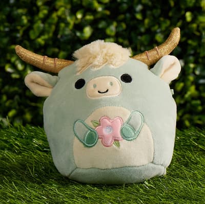 5" Highland Cow with Flower Squishmallow - Armie