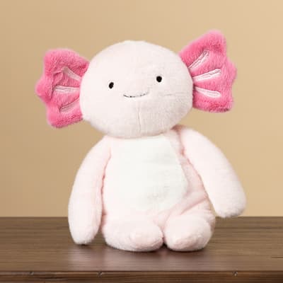 13" Pink Axolotl Bean Bag Plush