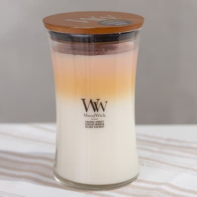 WoodWick&reg; 21.5 Oz. Island Getaway Trilogy Hourglass Jar