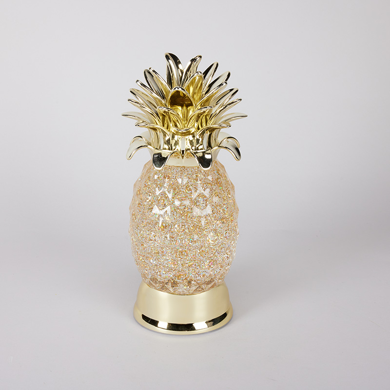 Acrylic Pineapple Glitter Globe Cracker Barrel