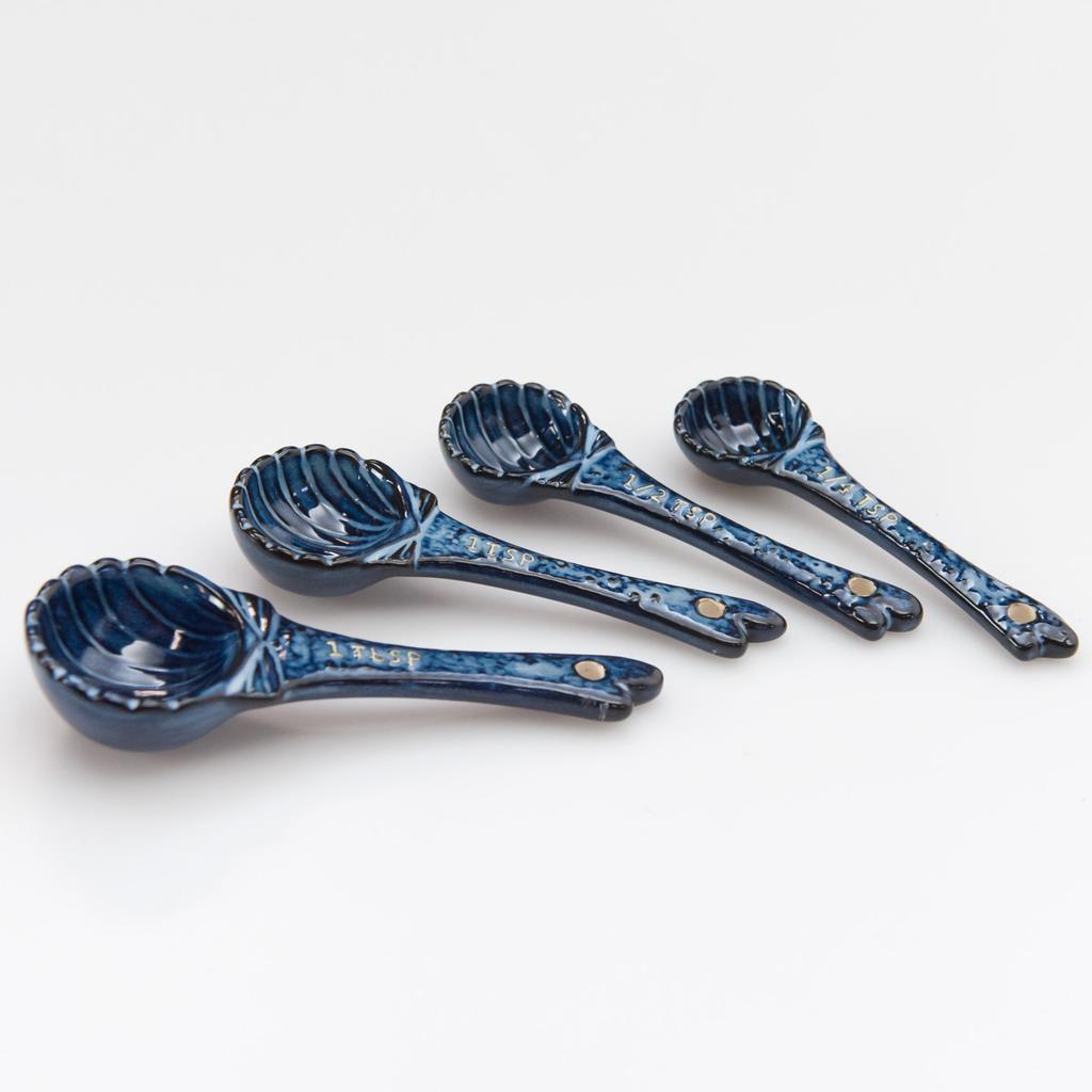 GIBSON HOME Village Vines Stoneware 4-Piece Measuring Spoon Set in Multi  985118956M - The Home Depot