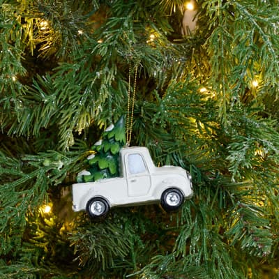 Christmas Tree Delivery Truck Ornament